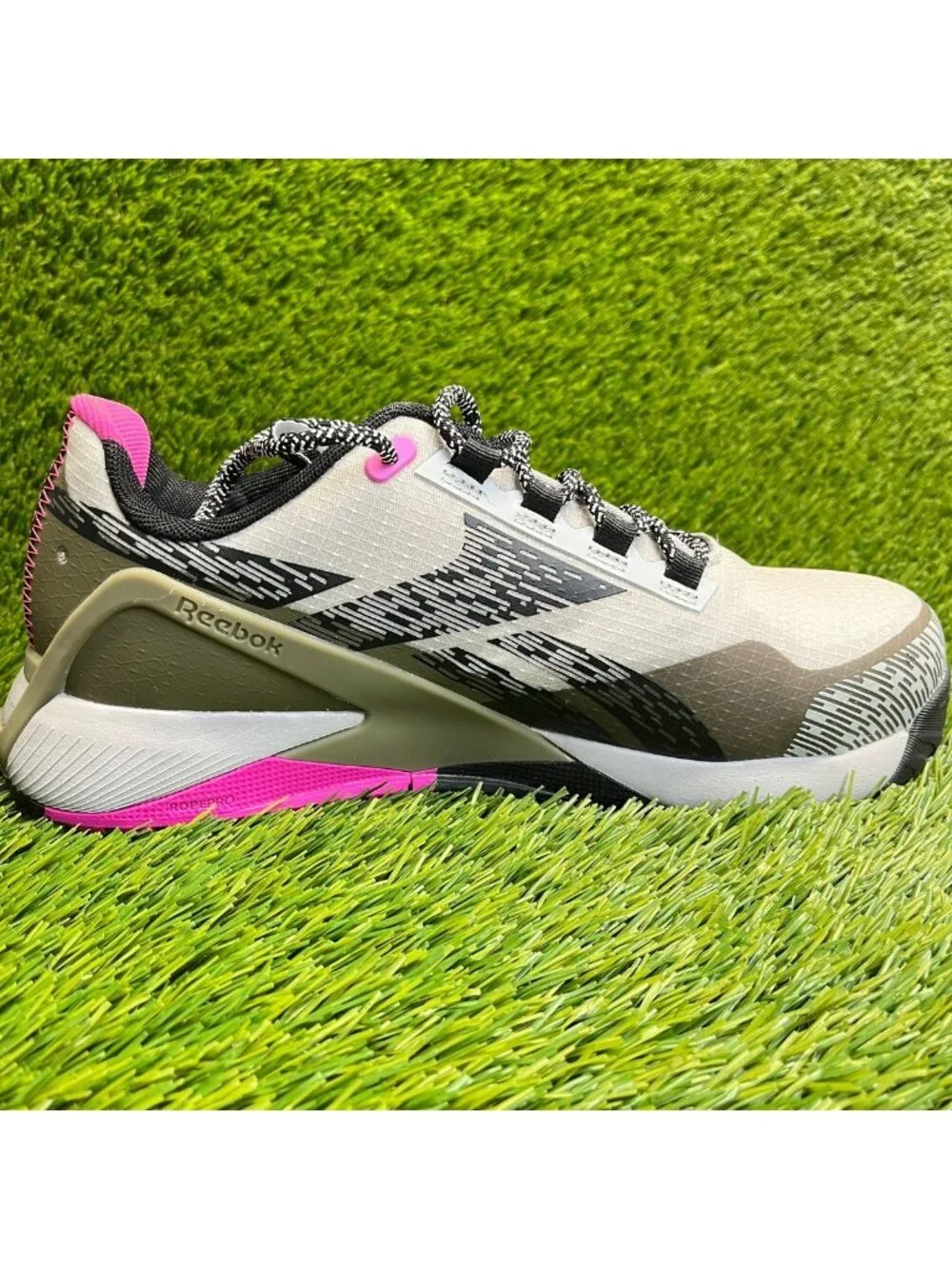 Reebok Nano X1 Adventure Womens Size 9D Gray Composite Toe Safety Work Shoes